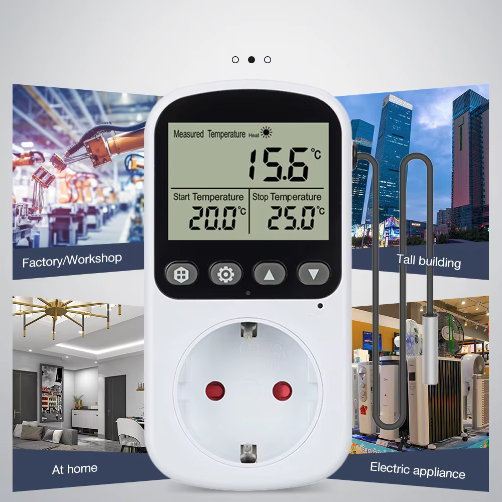 Termostato digital de aire acondicionado para gatos y perros