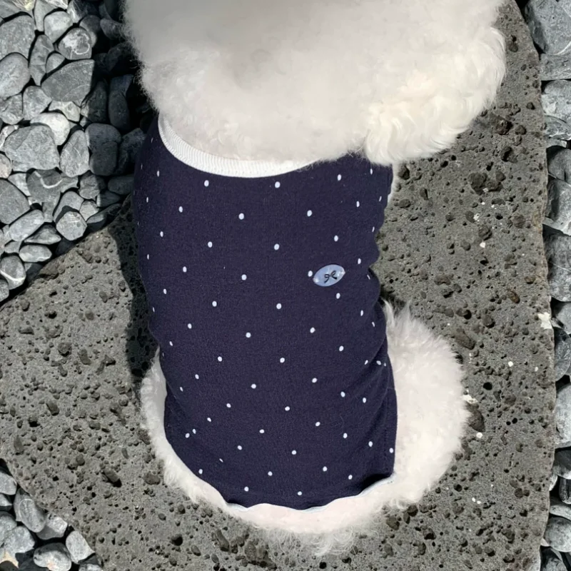 Camiseta de verano de algodón para perros y gatos, Chihuahua y Bichón - imagen 2