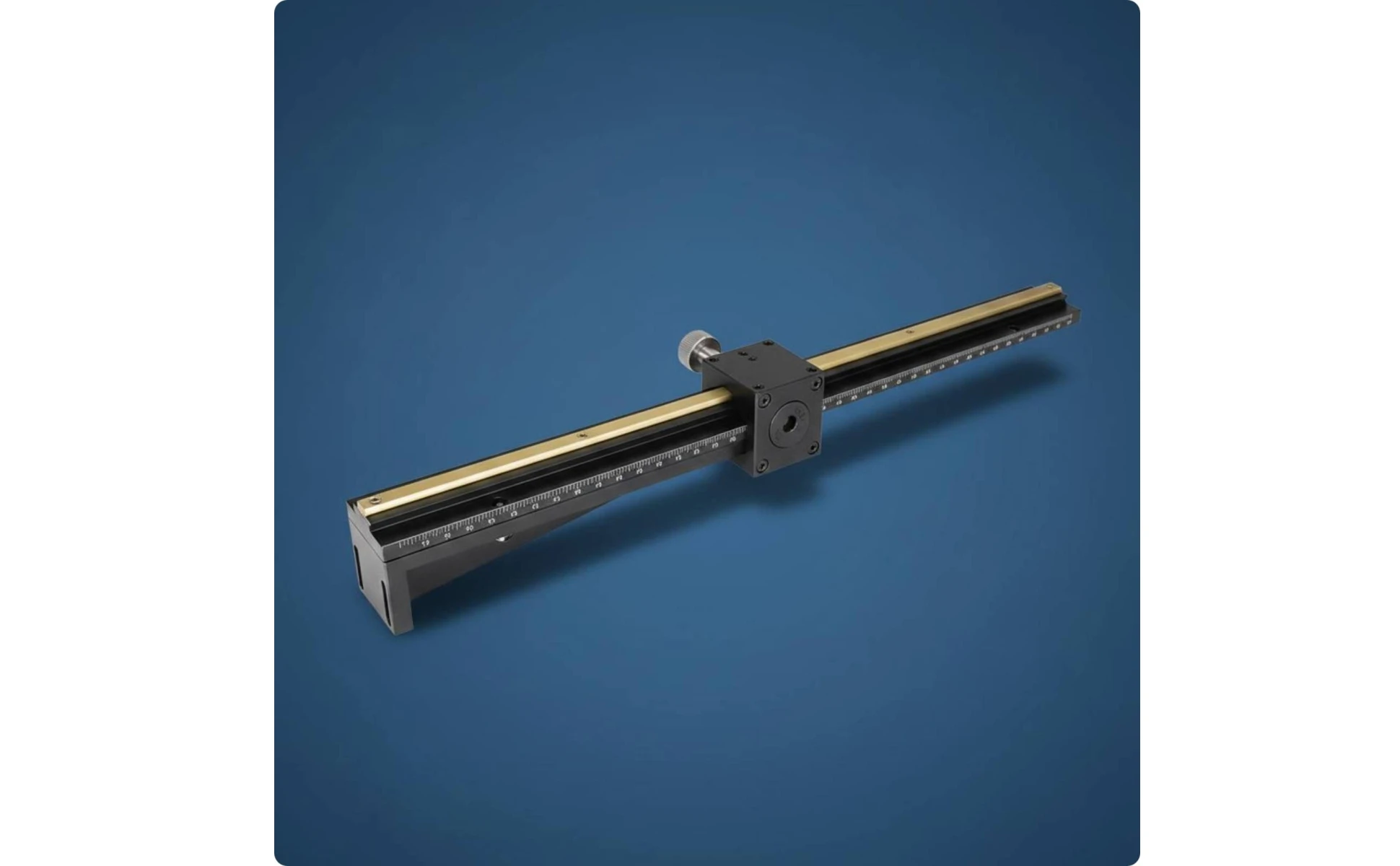 Plataforma lineal deslizante de aleación de aluminio con guía de cola de milano y acabado anodizado