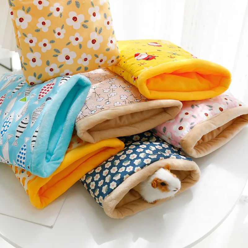 Saco de dormir cálido de felpa para perros y gatos pequeños - imagen 4