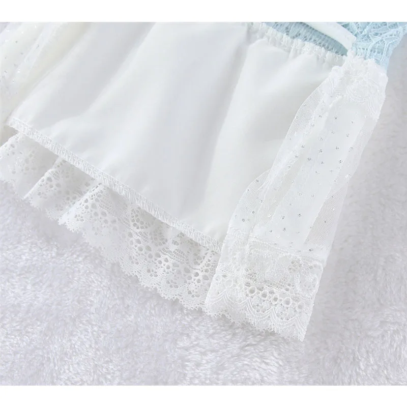 Vestido de verano con encaje para perros pequeños Shih Tzu y caniche – Ropa de malla - imagen 5