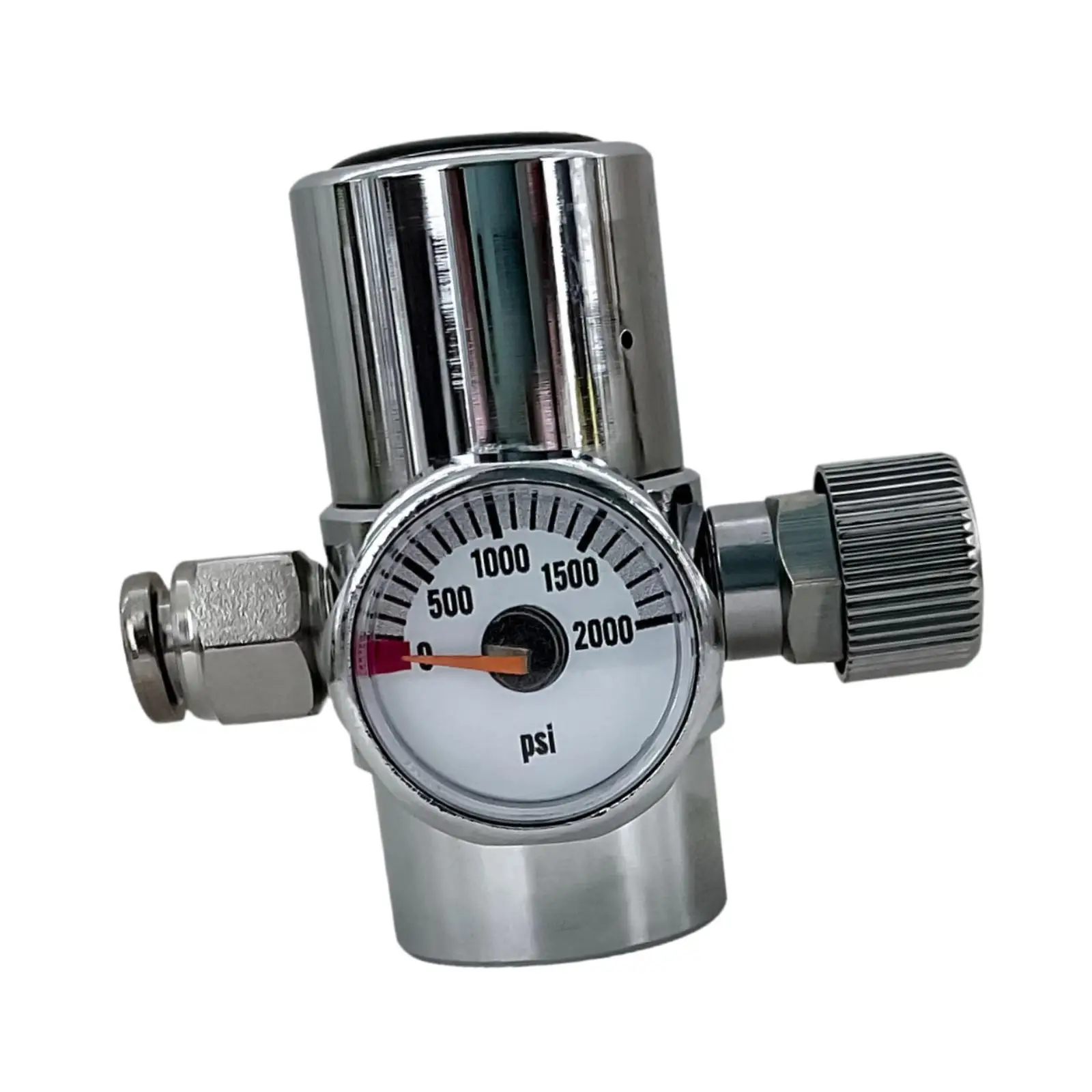 Válvula reguladora agua carbonatada latón con mini manómetro - imagen 5