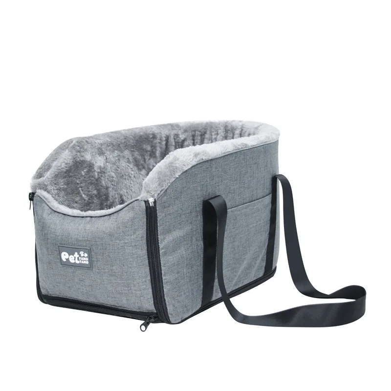 Cojín Transportín para Gatos y Perros Pequeños – Asiento Coche Consola Central - imagen 4