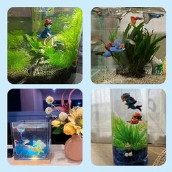 Adorno flotante realista de buzo para acuario: decoración divertida
