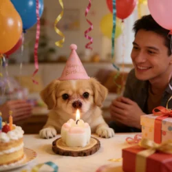 Velas de cumpleaños con forma garra de gato para gatitos y cachorros