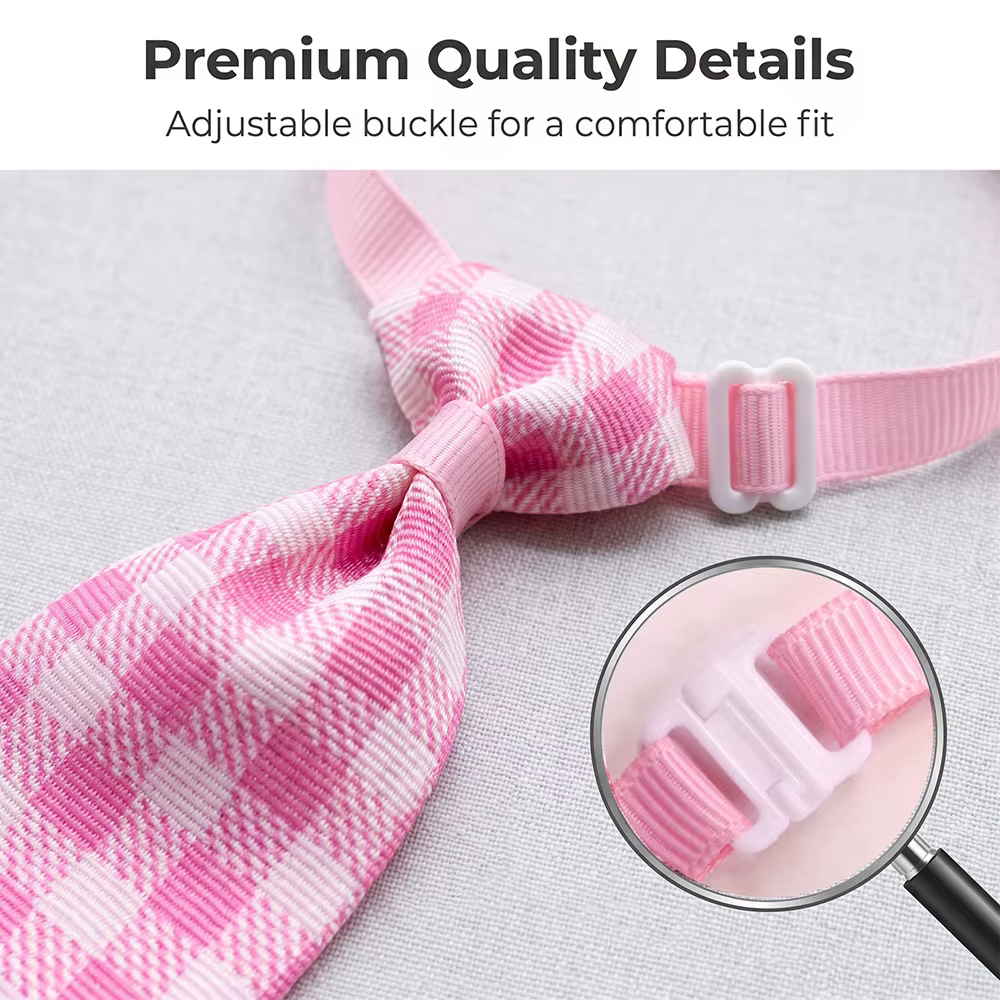 Corbata para perro ajustable con estampados – Accesorio para perros pequeños y gatos - imagen 3