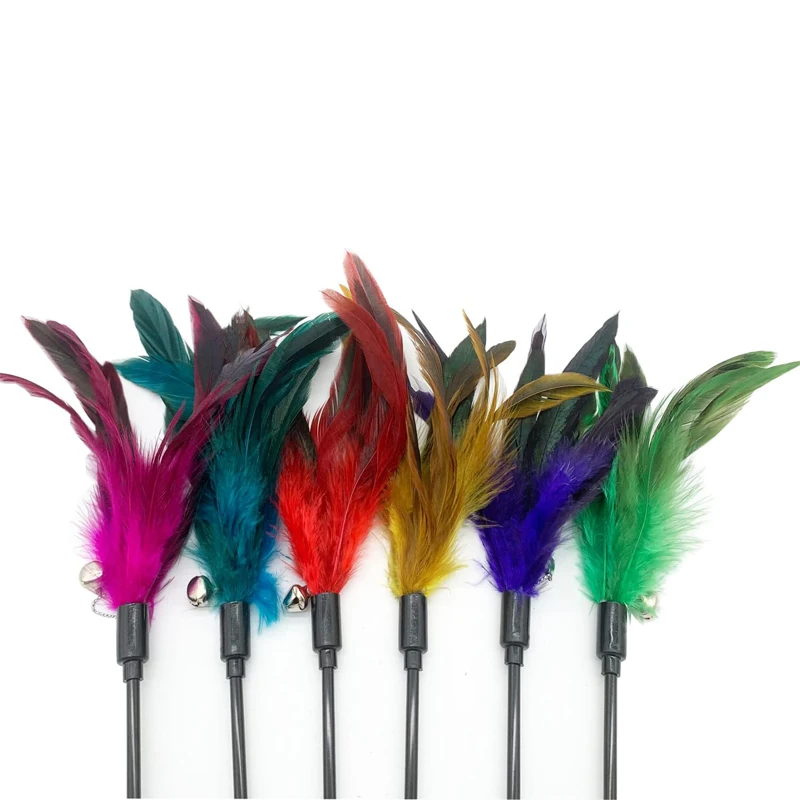 Juguete interactivo para gatos con varita de plumas, interior - imagen 4
