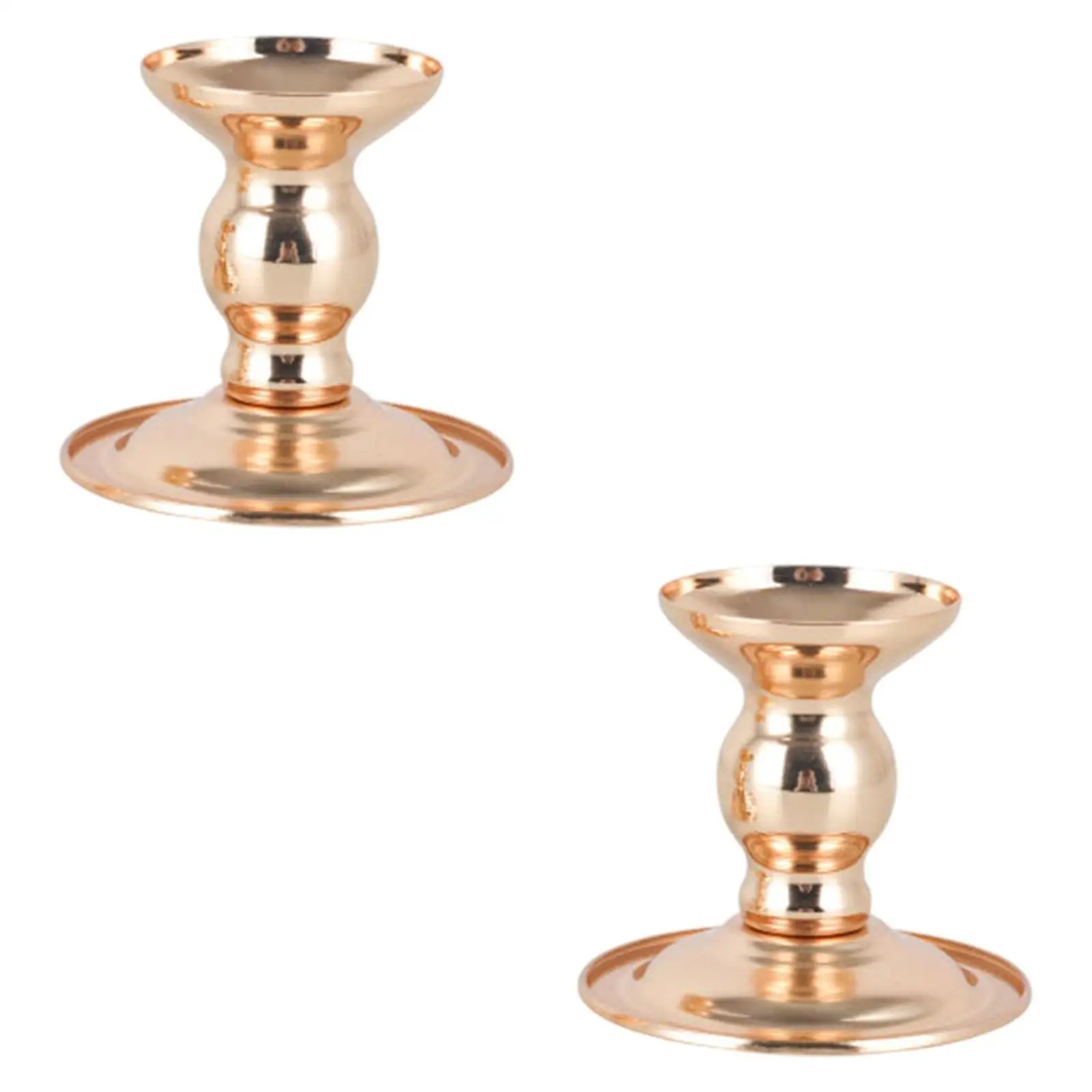 Candelabro Dorado para Velas – Soporte Metálico Decorativo de Mesa