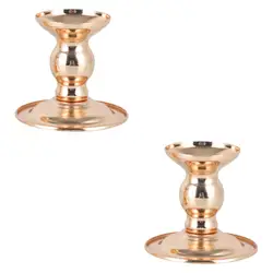 Candelabro Dorado para Velas – Soporte Metálico Decorativo de Mesa