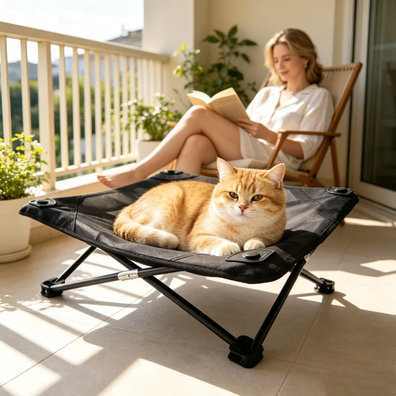 Cama elevada para perros de verano – Malla transpirable e impermeable - imagen 3