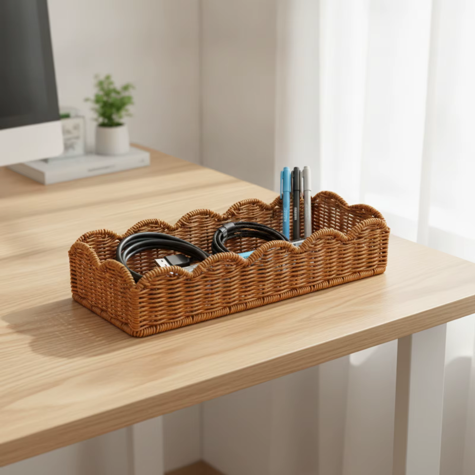 Cesta ratán para gatos y perros pequeños – Organizador y almacenaje - imagen 5