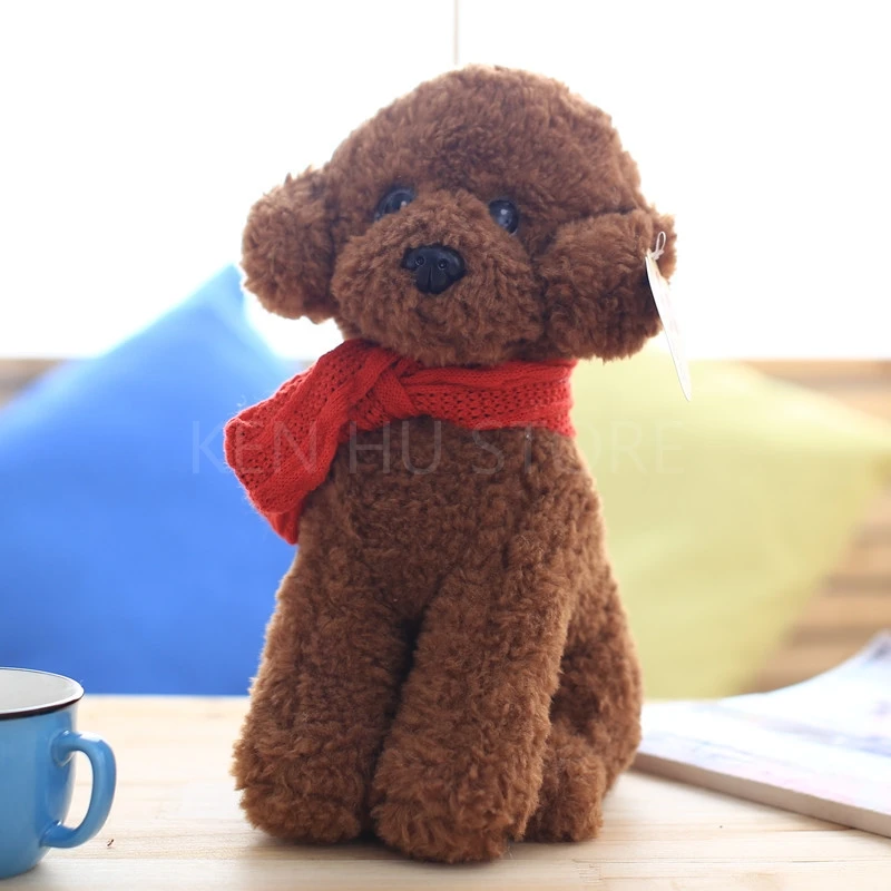 Detalle del pelaje del perro de peluche