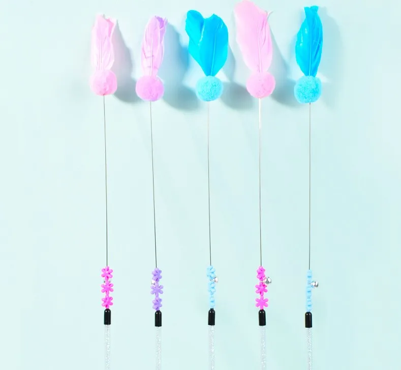 Juguete interactivo de plumas para gatos