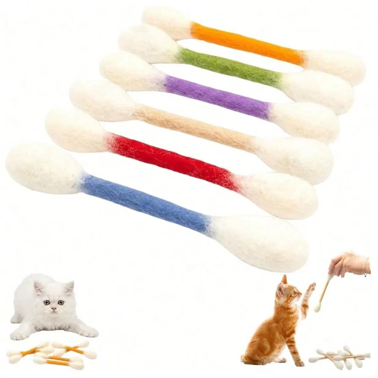 Varitas interactivas extra grandes para gatos – Set de autojuego - imagen 5