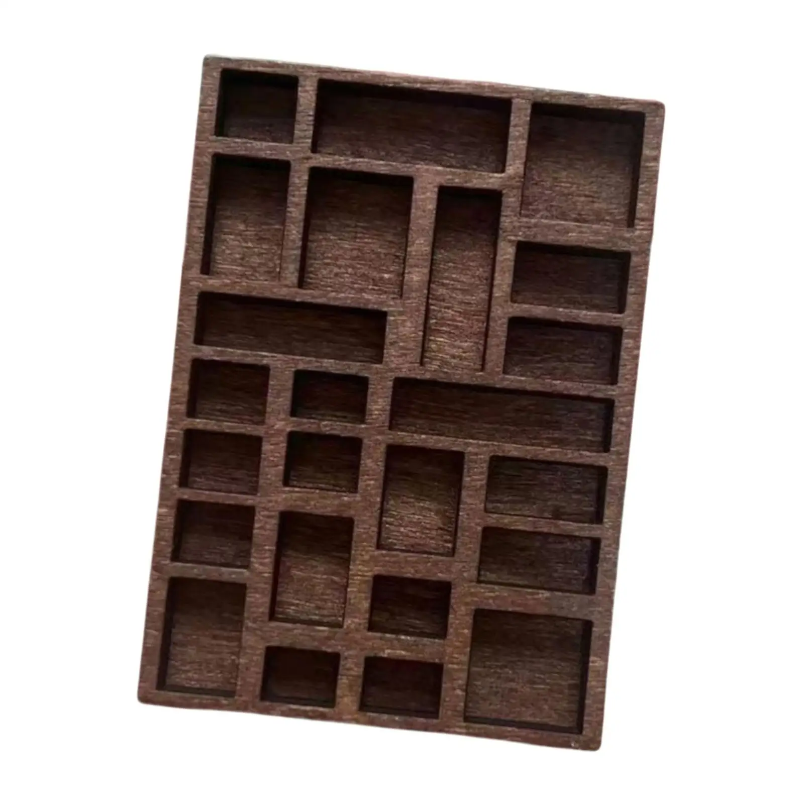 Mini estantería de madera para exhibir joyas y adornos en miniatura