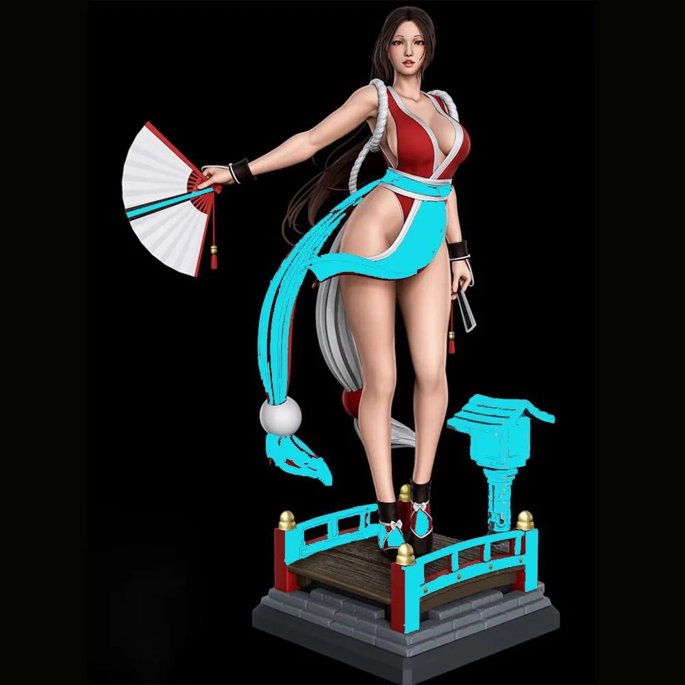 Figura GK resina 1/24 chica anime – Estatua sin pintar 75mm para decorar y coleccionar