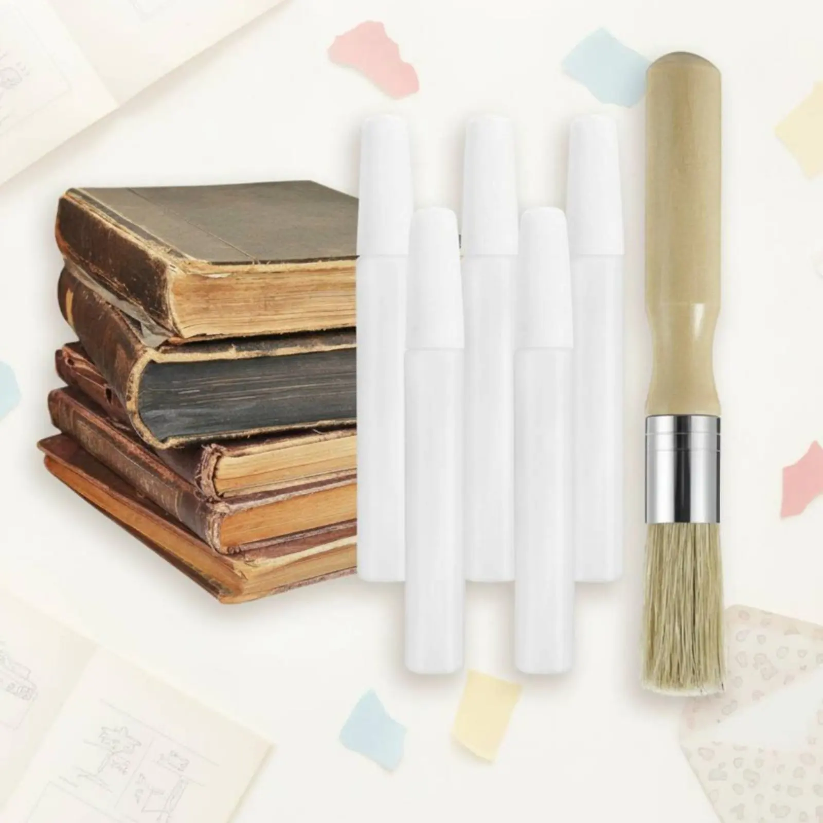 Kit encuadernación: pegamento y pincel fina para libros, gato y perro - imagen 5