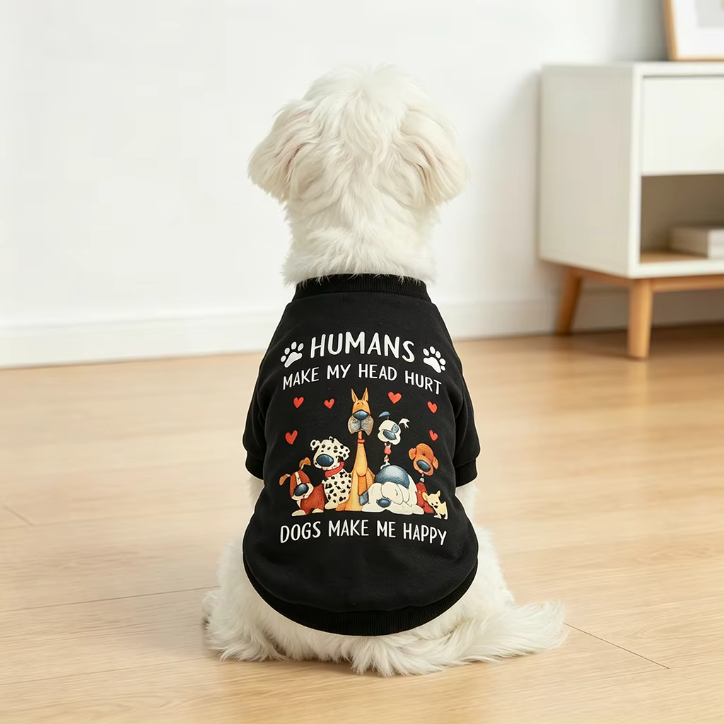 Detalle del tejido transpirable de la sudadera para mascotas