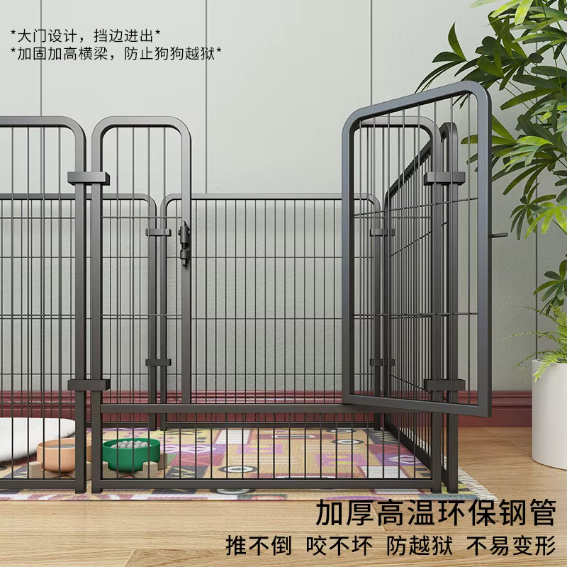 Corral Metálico Desmontable para Perros – Barrera Interior Enlazable - imagen 4