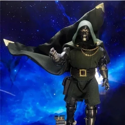 Figura Doctor Doom Marvel 1/12 con capa – Coleccionable articulado para exhibición