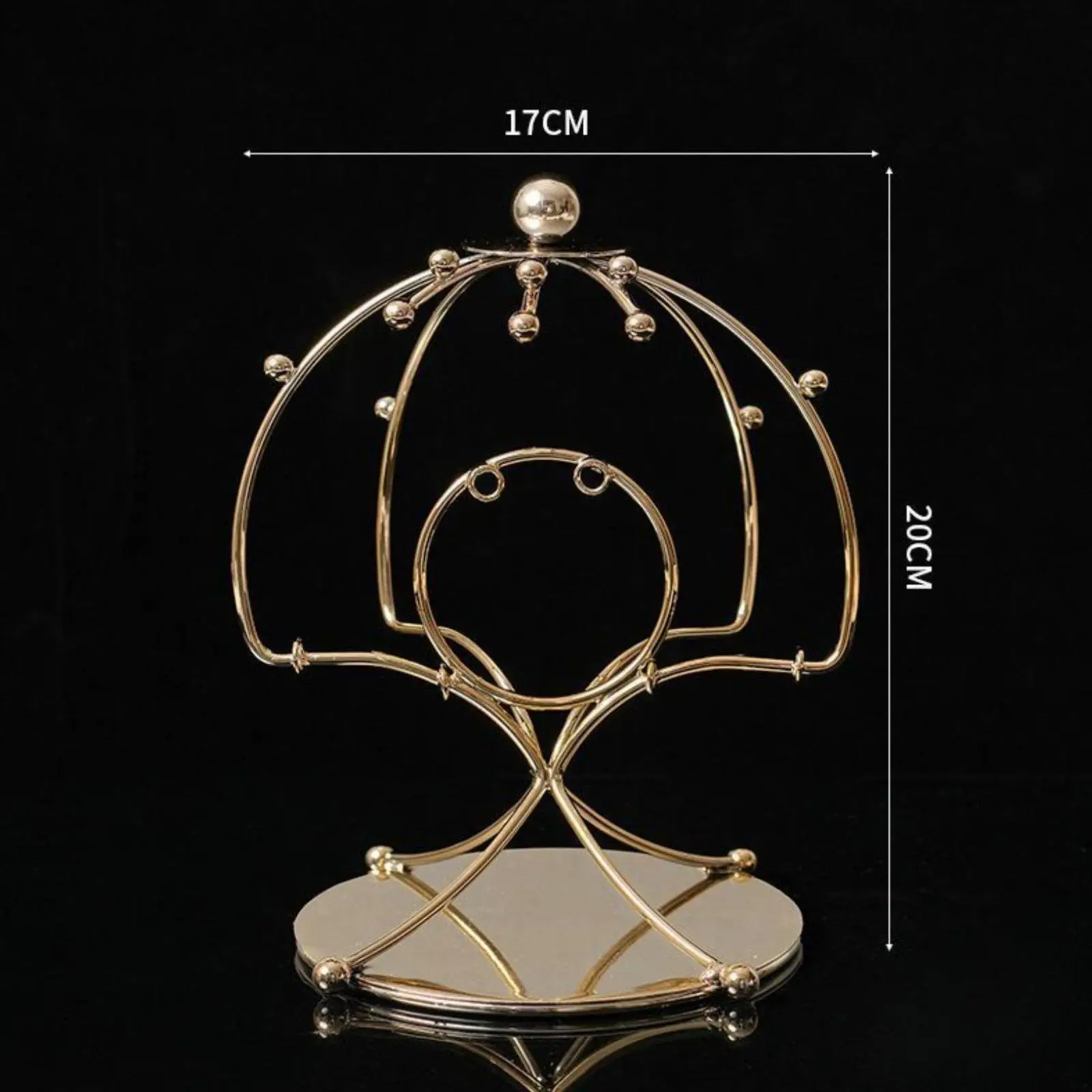 Exhibidor de Tocados Tradicional Chino – Soporte para Joyería y Sombreros - imagen 5