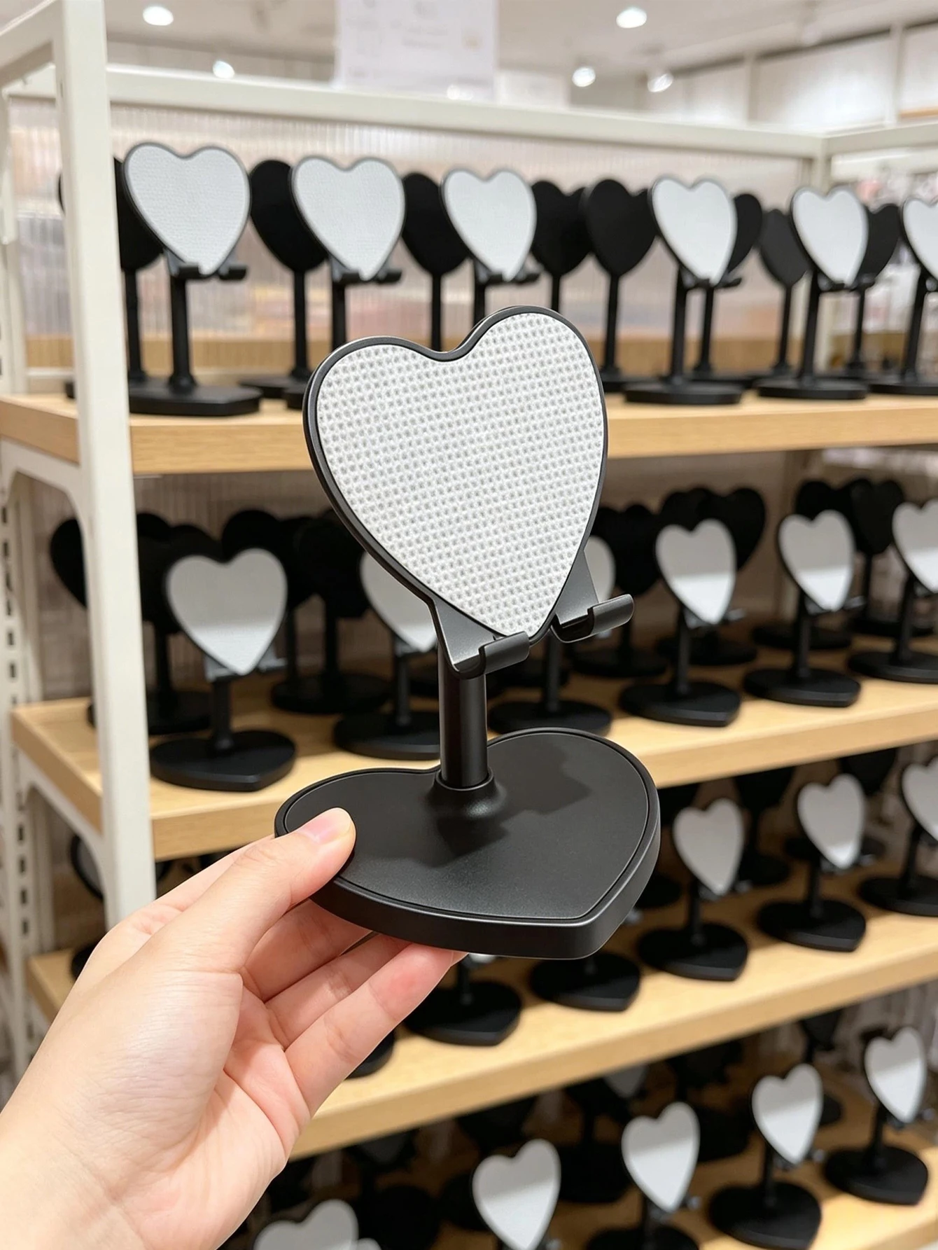 Soporte móvil corazón ajustable escritorio – Manos libres estable - imagen 2