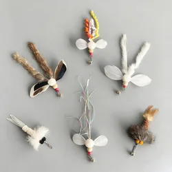 Set de juguetes para gatos con varita y plumas de peluche
