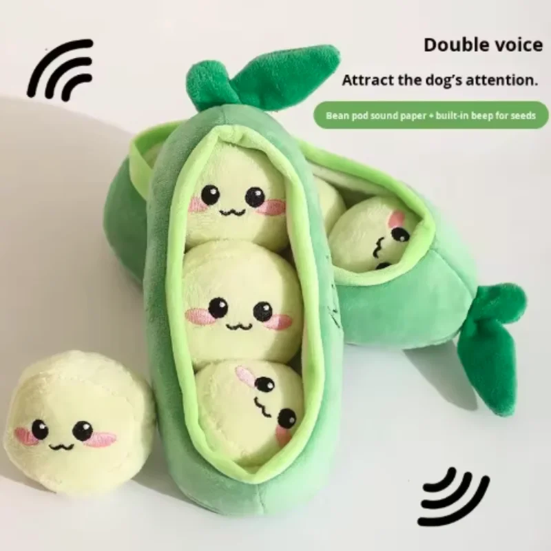 Peluche mordedor resistente para perros con chirrido – Higiene dental - imagen 2