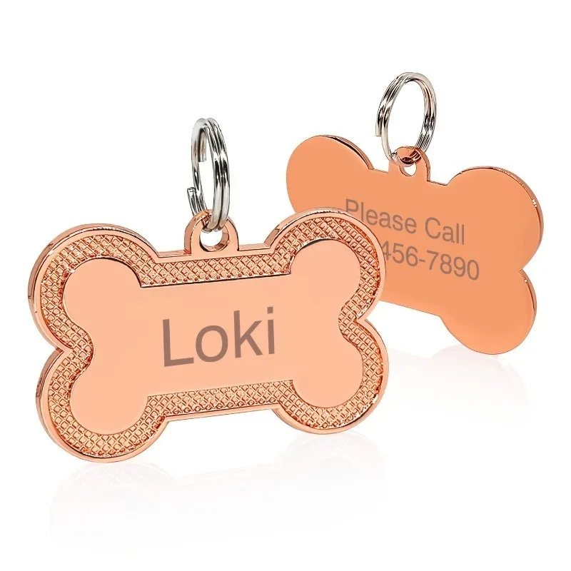 Etiqueta identificativa grabada para perros y gatos collar antipérdida - imagen 4