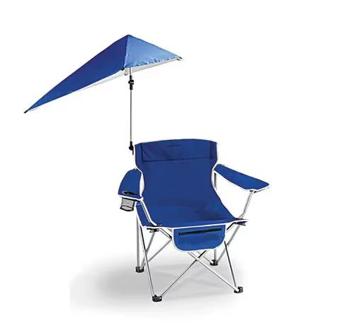 Silla playa plegable con sombrilla y bolsillo lateral gatos y perros - imagen 2