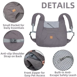 Mochila Transportadora Transpirable para Gatos y Perros Pequeños