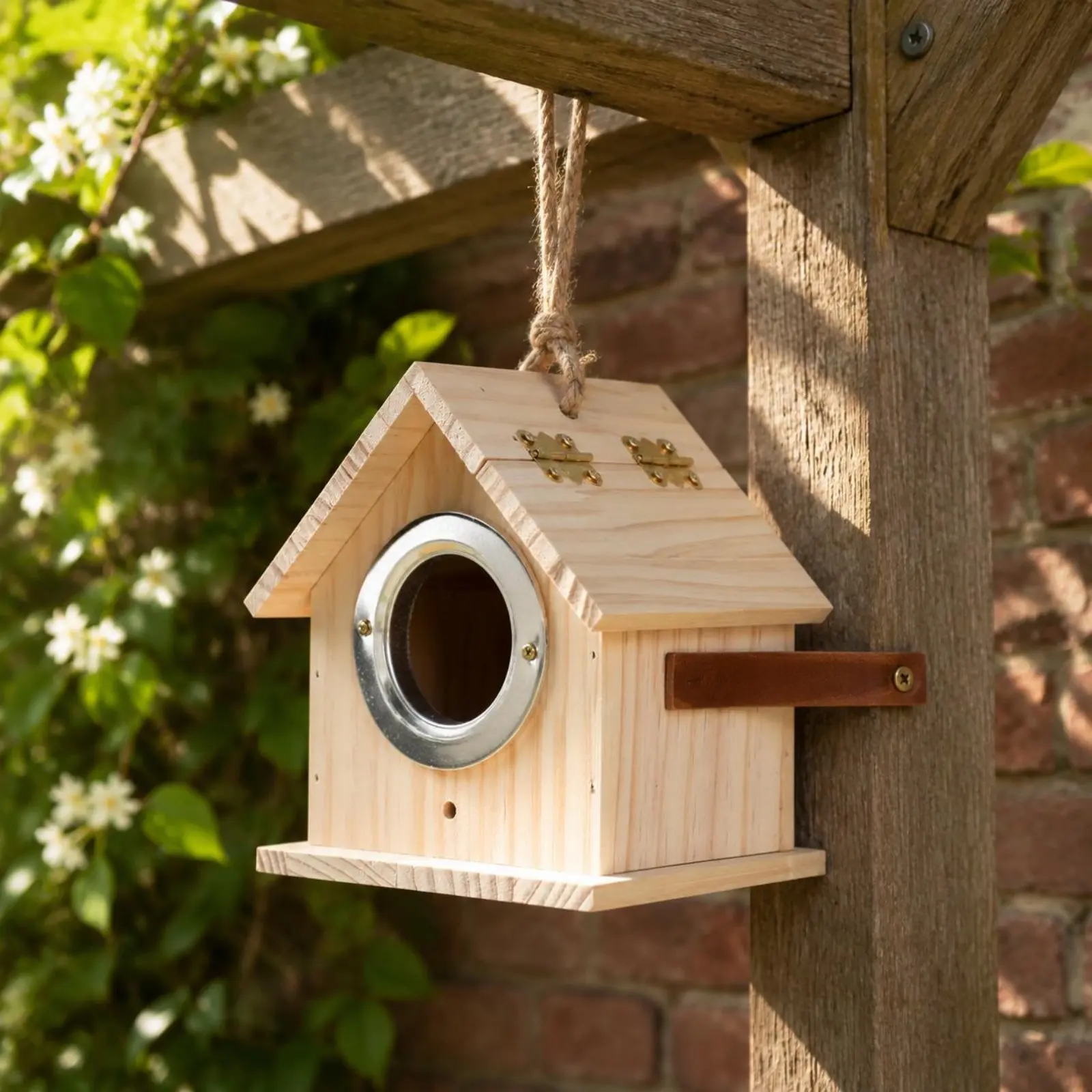 Caja de cría para loros: nido de madera cálido, fácil montaje - imagen 3
