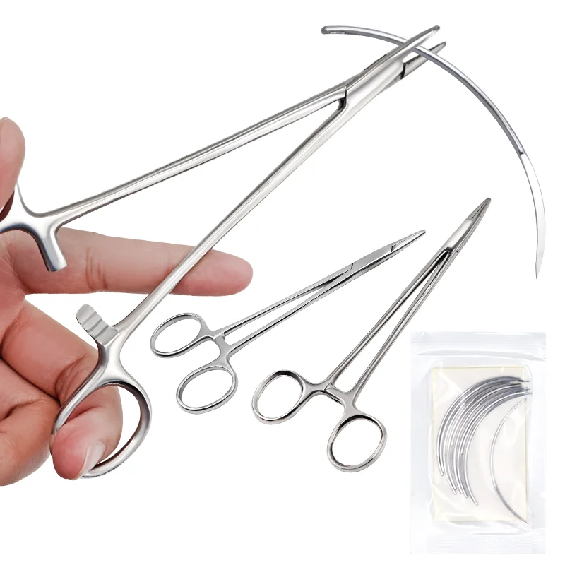 Pinzas hemostáticas de acero inoxidable para sutura en gatos y perros - imagen 4