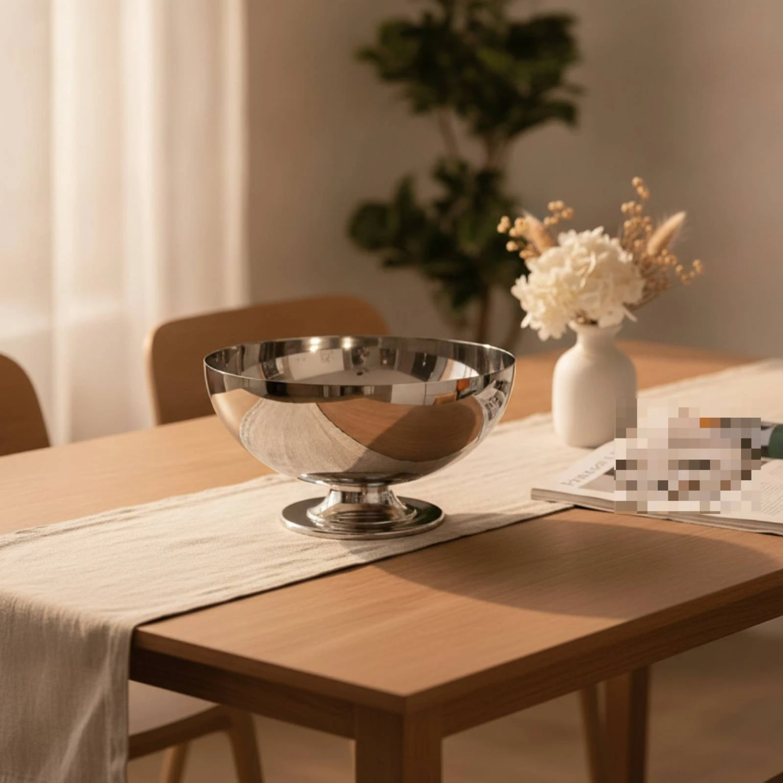 Frutero con pedestal para mesa – Bandeja frutera elegante de cocina