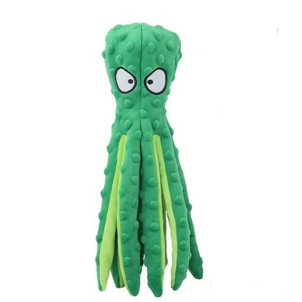 Juguete masticable pulpo de peluche sin relleno para perros - imagen 4