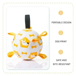 Pelota de Fútbol Inflable para Perros – Juguete Resistente