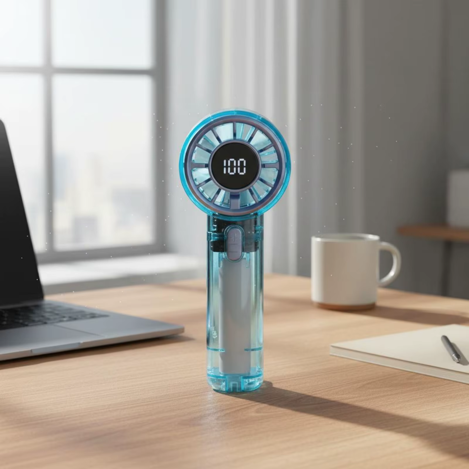 Mini ventilador portátil recargable USB para perros y gatos - imagen 2