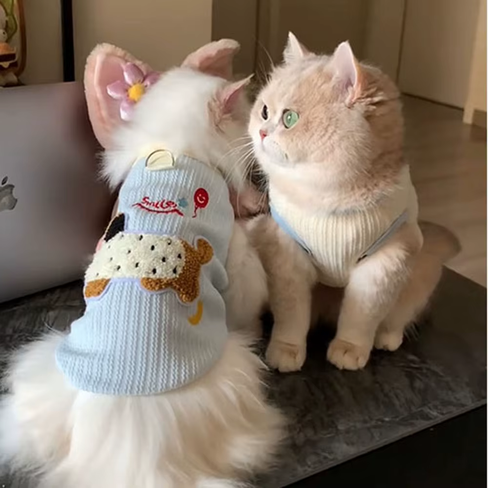 Chaleco ropa transpirable suave para gatos y perros pequeños - imagen 2