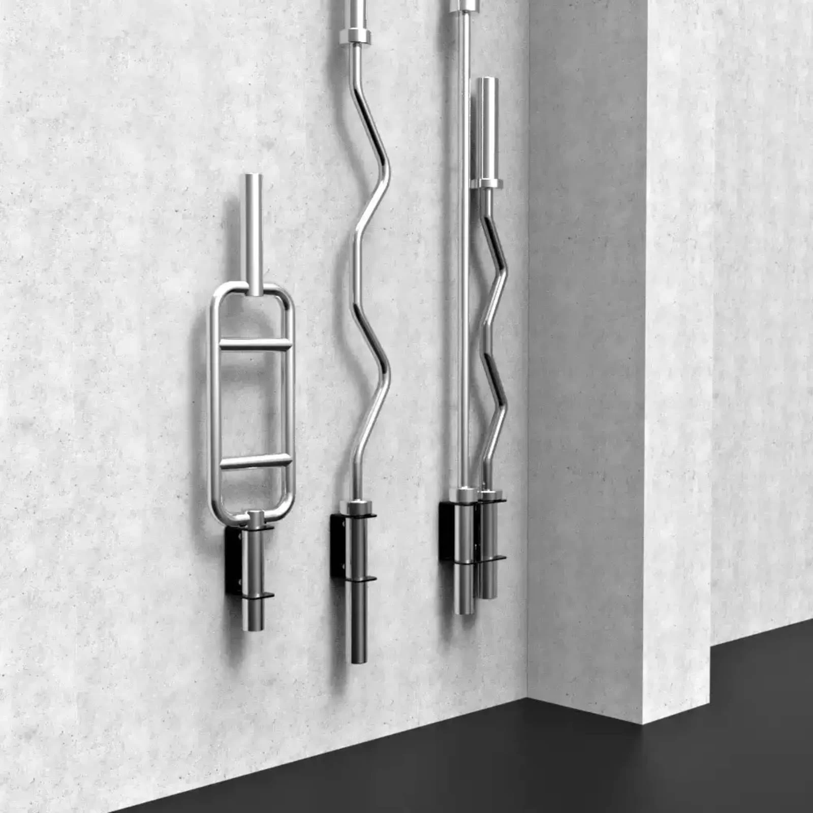 Soporte de Barra para Pared – Almacenamiento Compacto para Gimnasio en Casa - imagen 4