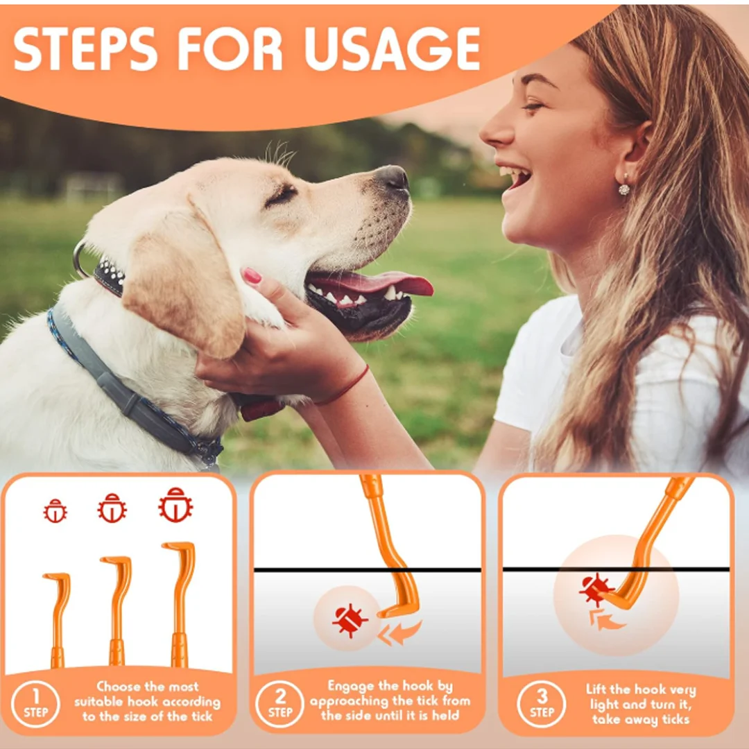 Pinzas antiparasitarias para eliminar pulgas y garrapatas en gatos y perros - imagen 5