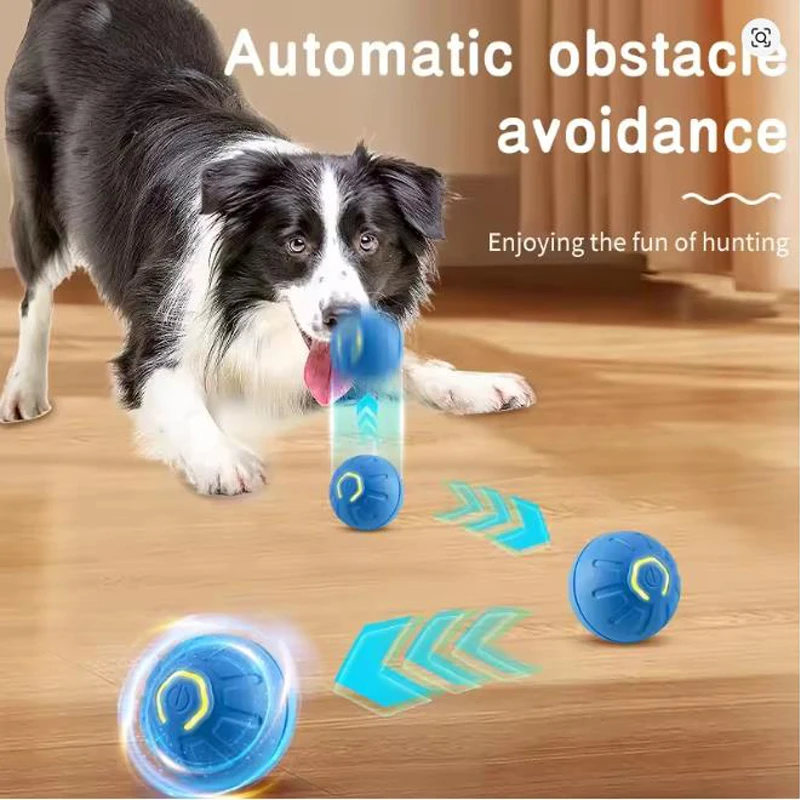 Pelota interactiva para mascotas con luz RGB