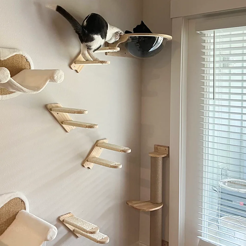 Plataforma y hamaca para gatos