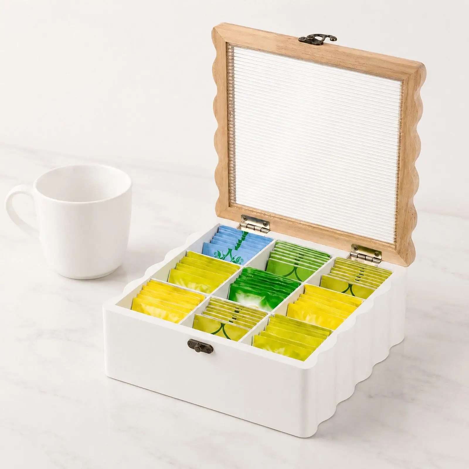 Caja organizadora para bolsitas de té y sobres de azúcar - imagen 4