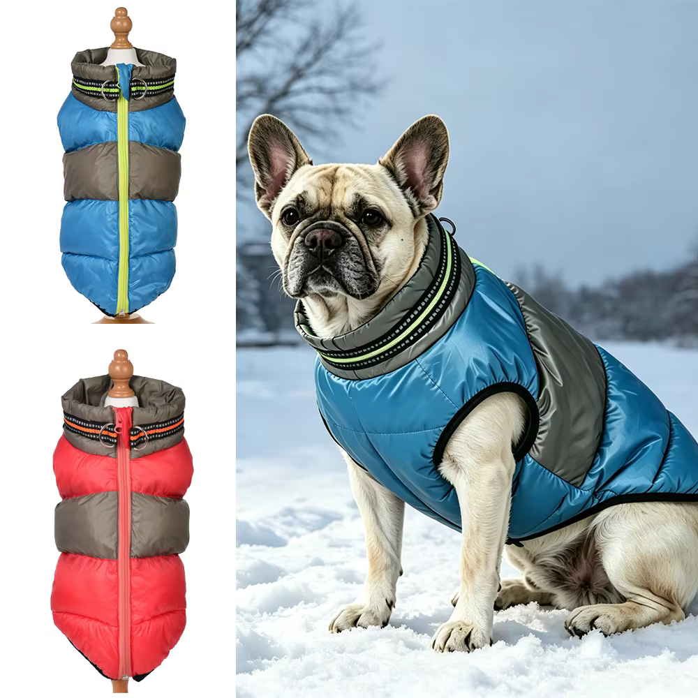 Abrigo invierno para perros y gatos – Bulldog Francés, Chihuahua - imagen 3