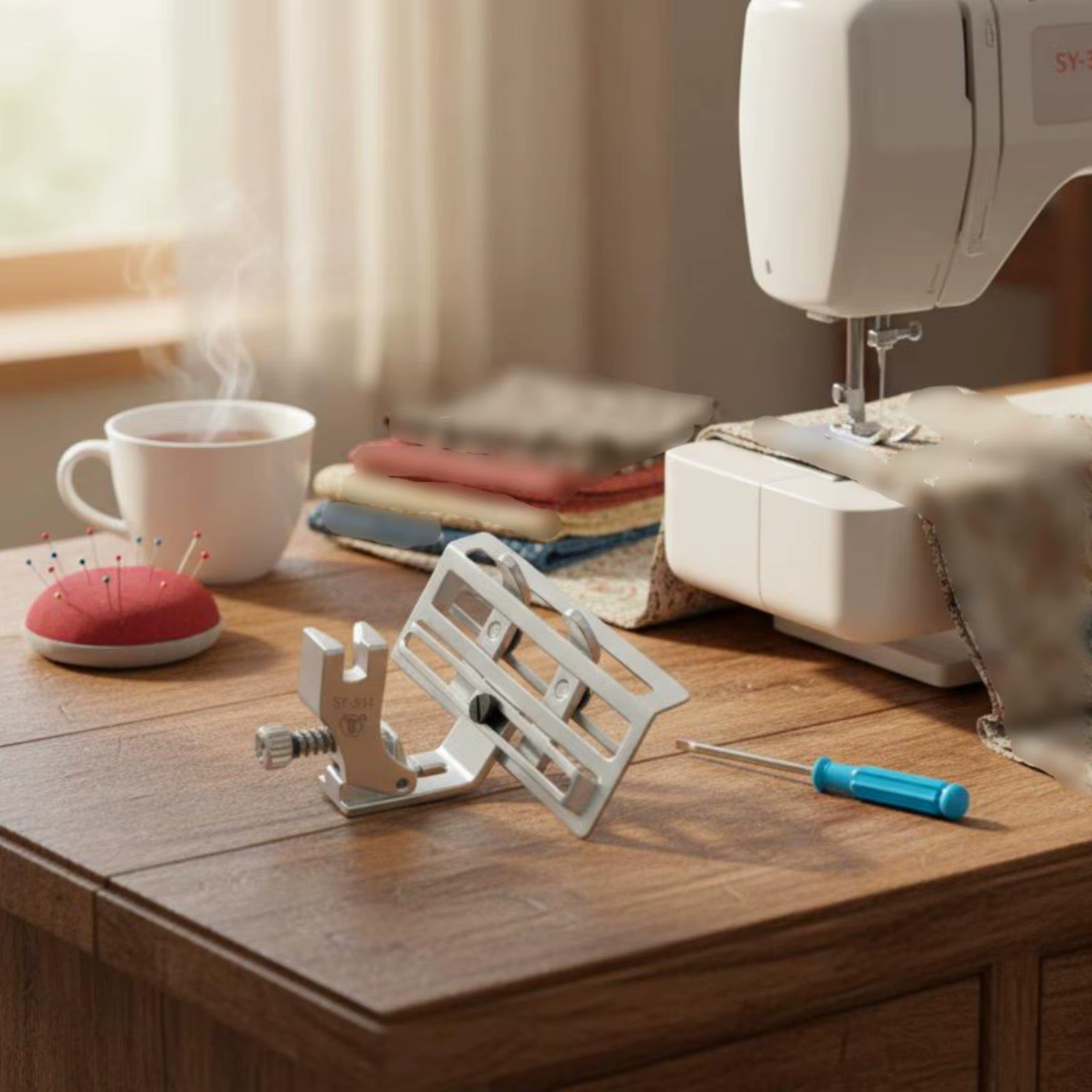 Prensatelas Multifuncional con Guía para Encaje – Pieza para Máquina de Coser - imagen 2