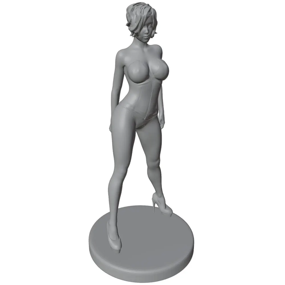 Modelo gris 3D listo para personalizar