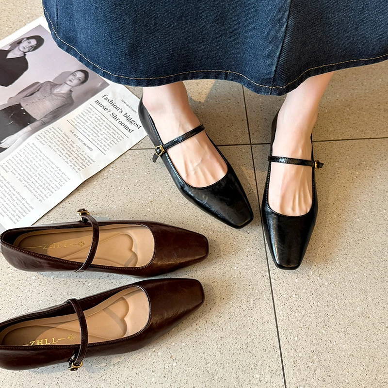 Zapatos Mary Jane Cuero Mujer Talla Grande 45 – Cómodos - imagen 4
