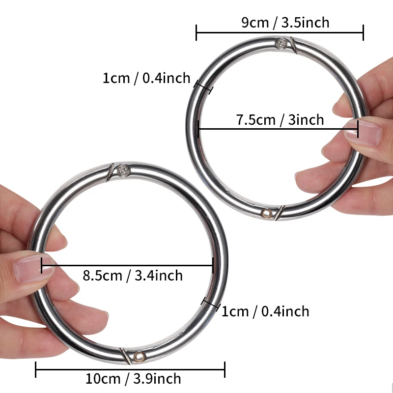 Anillo nasal de acero inoxidable para ganado, abrazadera tracción - imagen 4