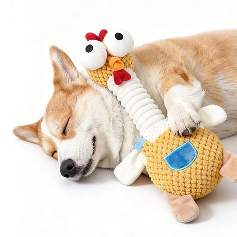 Juguetes de peluche chirriantes para perros y cachorros – masticar - imagen 4
