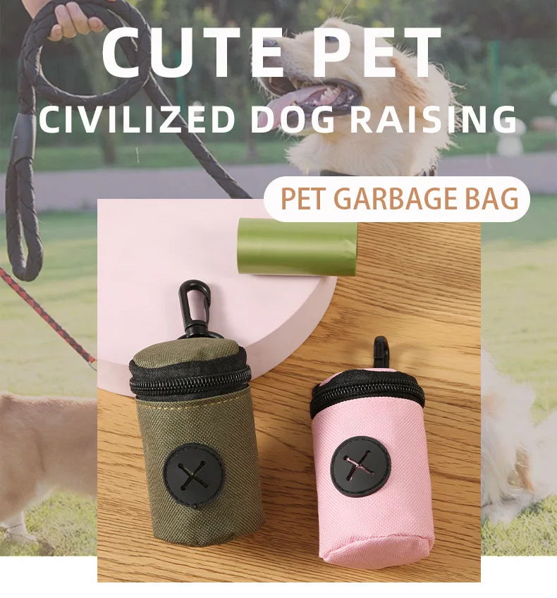 Porta bolsas de tela para cachorros